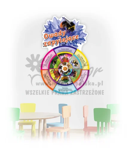 Koło Wiedzy - Owady zapylające (do zawieszenia wewnątrz)