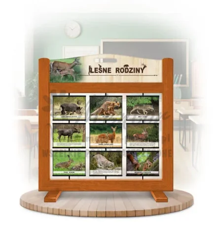 Seria poznawcza (gra mobilna) - Ssaki - leśne rodziny kolor dąb