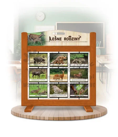 Seria poznawcza (gra mobilna) - Ssaki - leśne rodziny kolor dąb