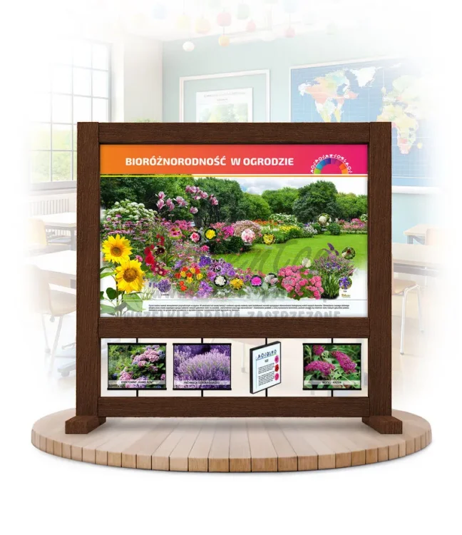 Seria Bio (mobilna) - Bioróżnorodność w ogrodzie kolor brąz