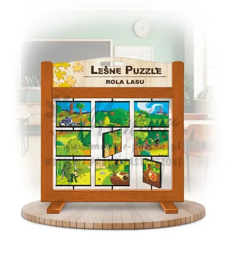 Leśne puzzle (gra mobilna) - Rola Lasu_awers kolor dąb