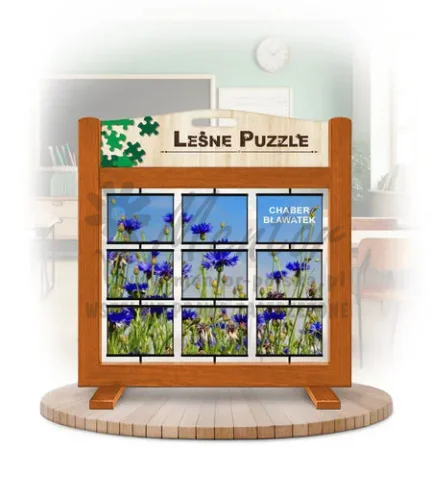 Leśne puzzle (gra mobilna) - Mak i Chaber_awers kolor dąb