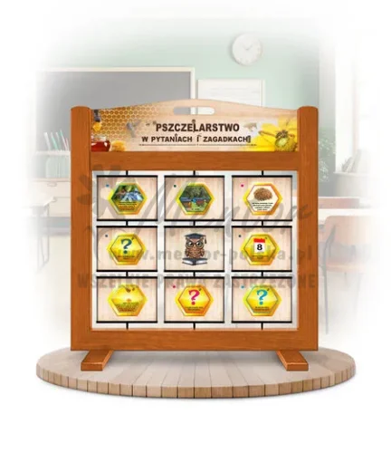 Pamięciówka (gra mobilna) - Pszczelarstwo w pytaniach i zagadkach kolor dąb