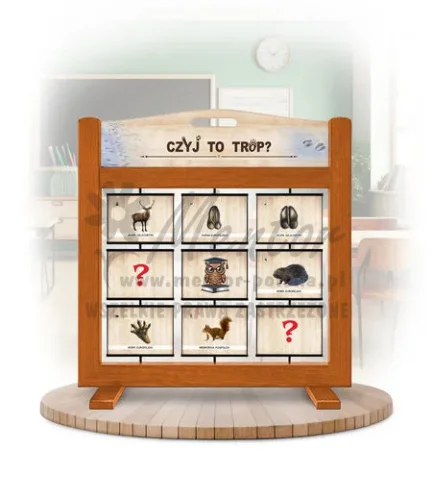 Pamięciówka (gra mobilna) - Czyj to trop? kolor dąb