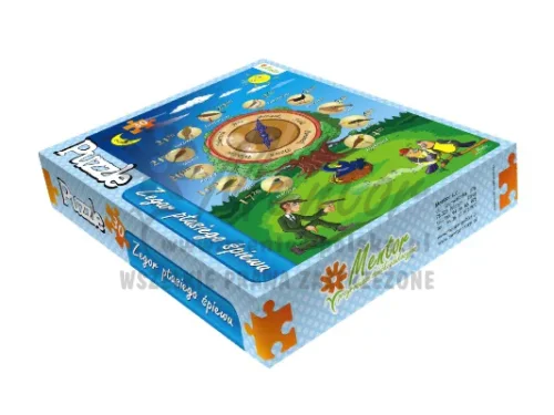 Puzzle edukacyjne - Zegar ptasiego śpiewu (5 kompletów)