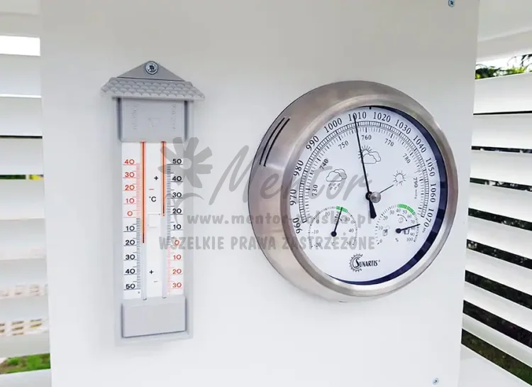 Stacja meteorologiczna - termometr i barometr