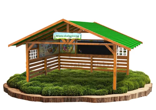 Wiata edukacyjna ŚP-W05 Amfiteatr z grami edukacyjnymi - bez ławostołów