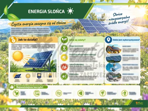 Tablica ekologiczna - Energia słońca 2