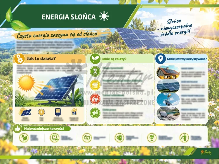 Tablica ekologiczna - Energia słońca 2