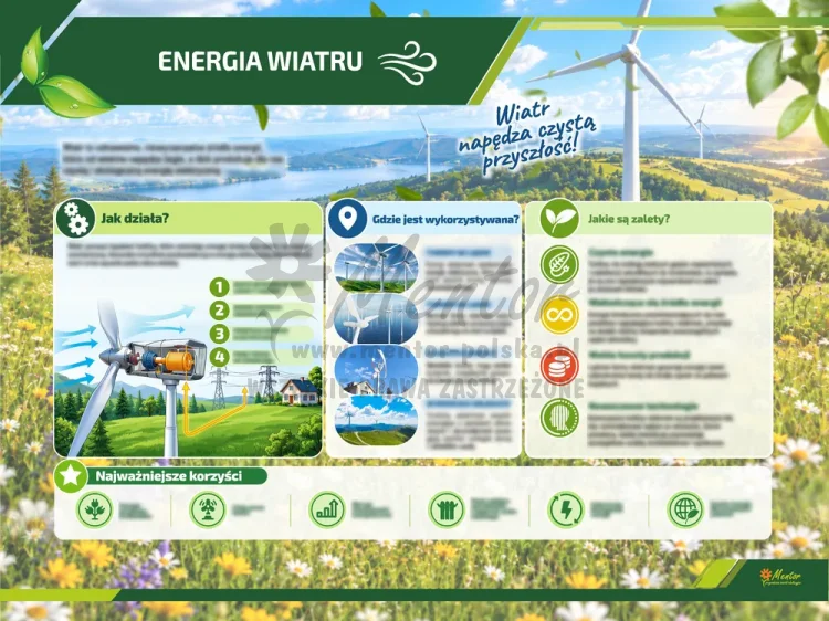 Tablica ekologiczna - Energia wiatru 2