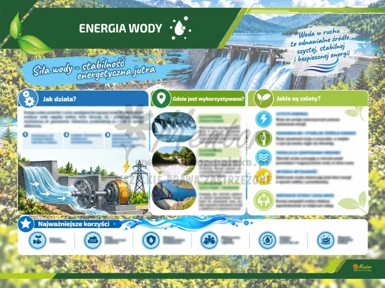 Tablica ekologiczna - Energia wody 2