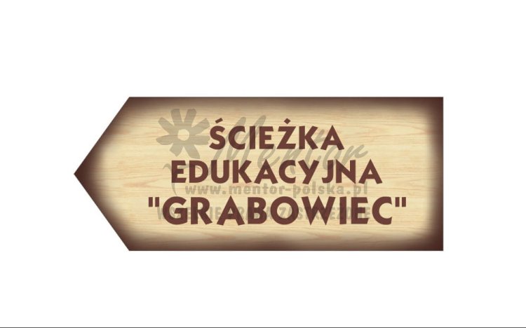 Tablica kierunkowa "KIERUNEK MARSZU" - wizualizacja -  wym: 65 x 25 cm