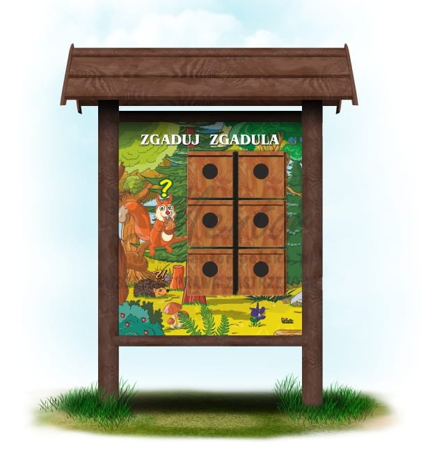 Gra terenowa "Zgaduj Zgadula", impregnat: brąz - (wizualizacja poglądowa)