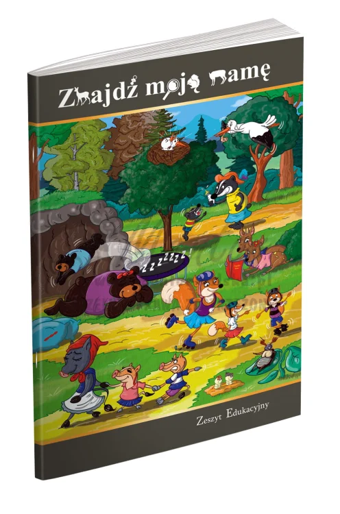ZESZYT EDUKACYJNY "Znajdź moją mamę" okładka złożona, przód