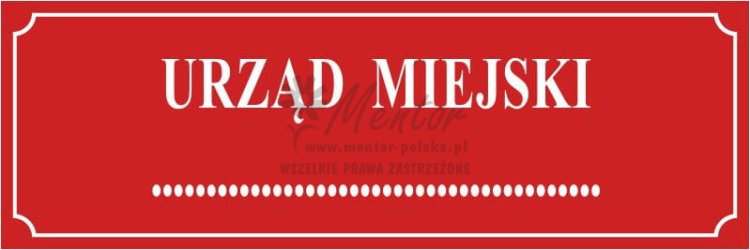 Tablica "Urząd Miejski"