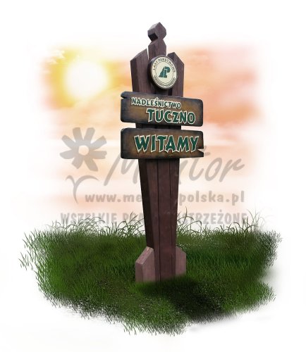 Przepiękny witacz rzeźbiony