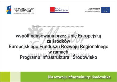 Tablica Pamiątkowa Programu Operacyjnego Infrastruktura i Środowisko