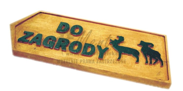 rzeźbiony kierunkowskaz