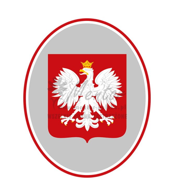 Godło - tablica owalna 50x40 cm
