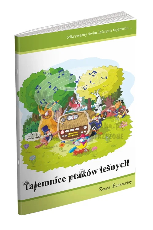 ZESZYT EDUKACYJNY "Tajemnice ptaków leśnych" okładka złożona, przód