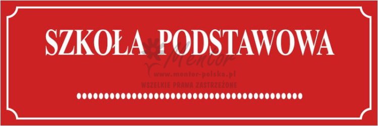 Tablica "Szkoła podstawowa"
