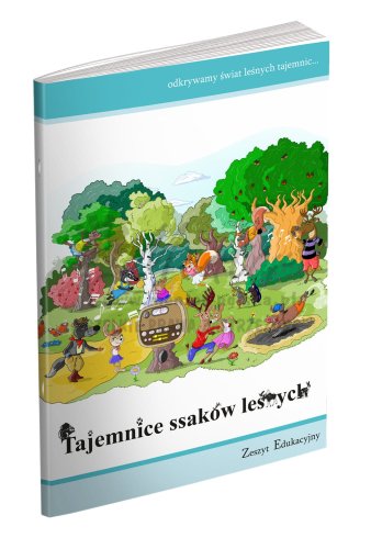 ZESZYT EDUKACYJNY "Tajemnice ssaków leśnych" okładka złożona, przód