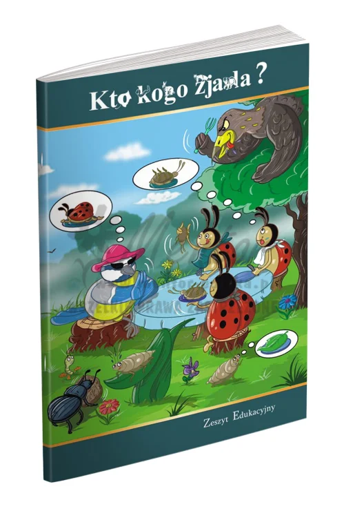 ZESZYT EDUKACYJNY "Kto kogo zjada" okładka złożona, przód