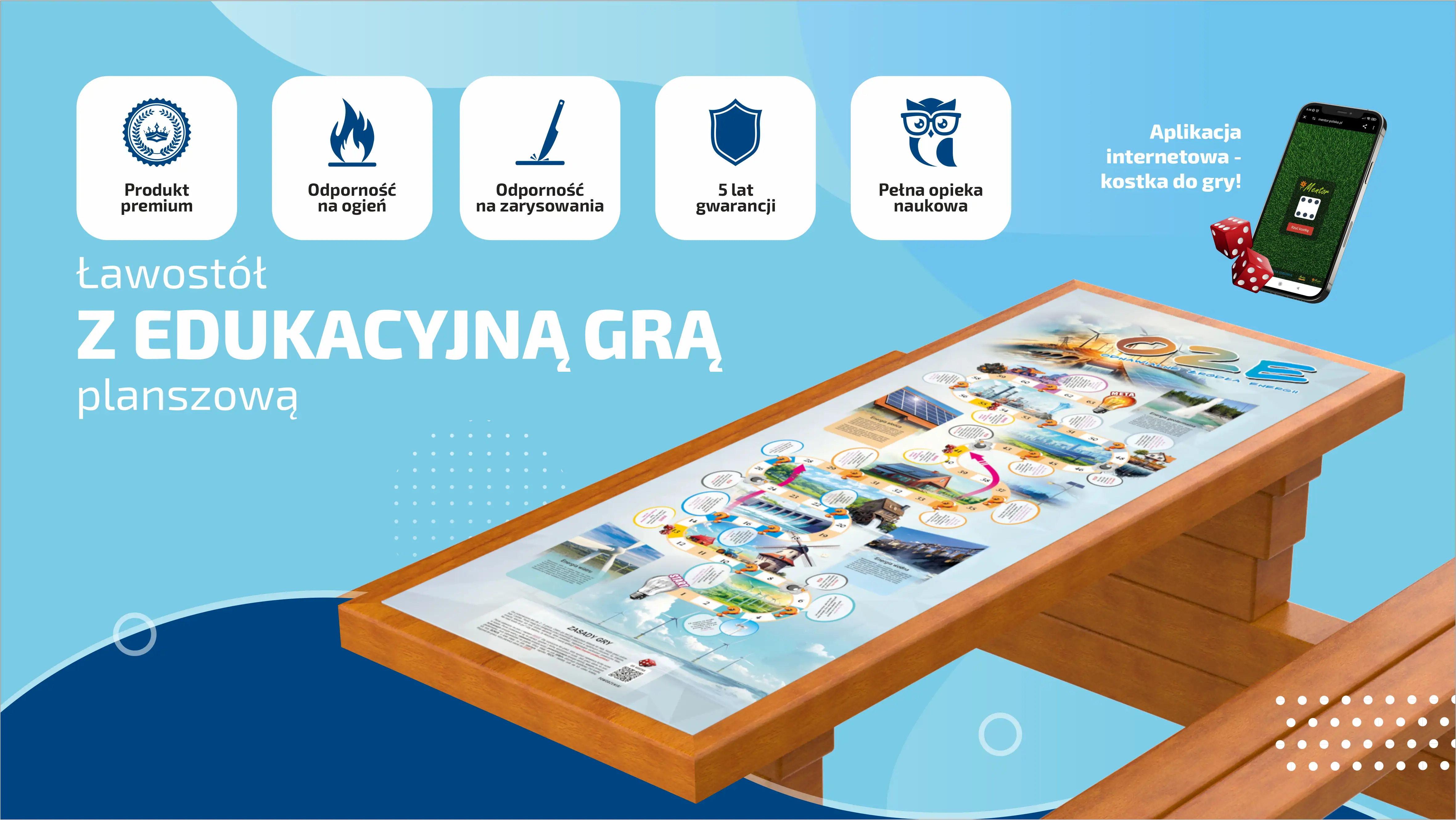 Baner kategorii Ławostoły Edukacyjne Drewniane