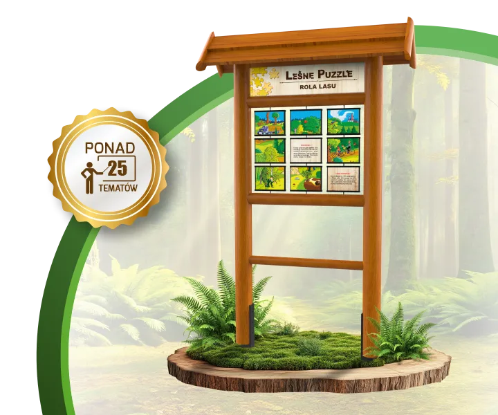 Gra terenowa Leśne Puzzle