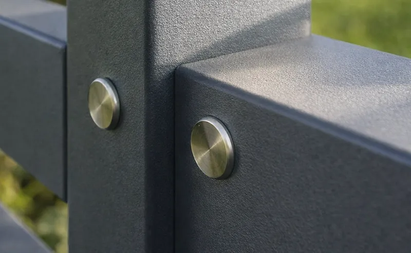 Detal konstrukcji aluminiowej